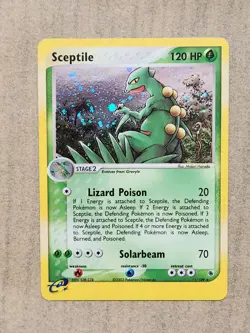 Pokemon TCG Sceptile E-Reader Holo Ruby and Sapphire 11/109 Collect Trade Card - Image 1