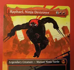 MTG, RAPHAEL, NINJA DESTROYER, 0218, MYTHIC, NM, TMT, REG. FINISH, BORDERLESS - Image 2
