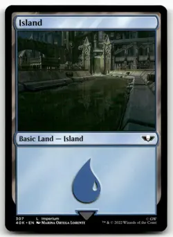 Island 307 MTG Universes Beyond: Warhammer 40,000 L NM X4 - Image 1