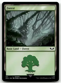 Forest 317 MTG Universes Beyond: Warhammer 40,000 L NM X4 - Image 1