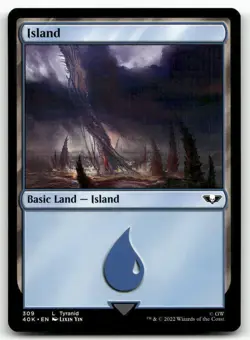 Island 309 MTG Universes Beyond: Warhammer 40,000 L NM X4 - Image 1