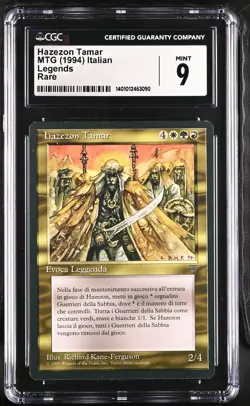HAZEZON TAMAR *Italian* Legends Rare Reserved List CGC 9 MTG EDH [Nostalgium] - Image 1