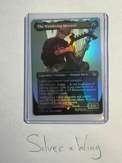 The Wandering Minstrel Borderless Foil x1, MTG, Final Fantasy, FIN, NM - Image 1
