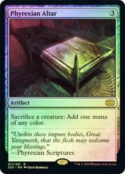Magic MTG Double Masters 2022 2X2 Phyrexian Altar FOIL NEAR MINT NM - Image 1