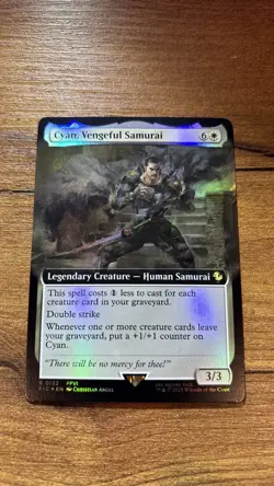 Cyan, Vengeful Samurai (Extended Art) FOIL - Commander: FINAL FANTASY (FIC) 132 - Image 1