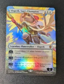 MTG *FOIL * Bloomburrow Commander Mythic ELSPETH SUN'S CHAMPION NM - Image 1