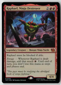 Raphael, Ninja Destroyer Teenage Mutant Ninja Turtles (102) Foil - MTG - Image 1