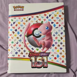 Pokemon Scarlet & Violet 151 9-Pocket Hardcover Binder Mew Standard Card Album - Image 1