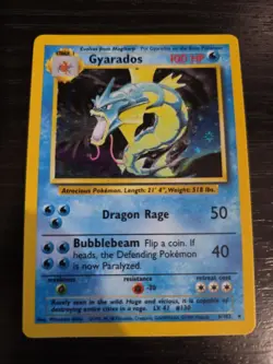 Gyarados 6/102 Pokemon Card - Base Set - MP - Image 1