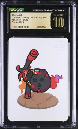 (CGC 10 Pristine) Pokemon Card - 2025 Charcadet - Taruka Playing Cards - Image 1