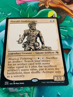 C483 MAGIC GATHERING FORGOTTEN REALMS OSWALD FIDDLEBENDER #304 SHOWCASE NM MTG - Image 2