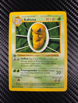 Pokemon TCG Kakuna 33/102 1st Edition Base Set Shadowless - Image 1
