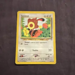 Vintage 2001 Pokemon TCG Neo Discovery 3 Card Lot Teddiursa Sentret Igglybuff - Image 5
