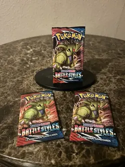 Pokemon TCG Sword & Shield Battle Styles Booster Pack English 10 Cards Sealed - Image 1
