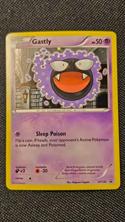 Pokemon TCG Gastly Holo XY132 Black Star Promo - lightly played - Image 2