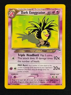 DARK EXEGGUTOR (LP/NM) - Neo Destiny 33/105 - Pokemon TCG - Uncommon Regular - Image 1