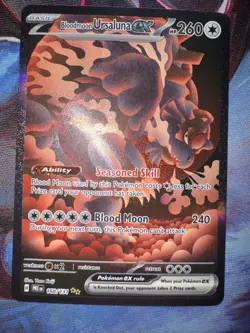 Bloodmoon Ursaluna EX 168/131 Prismatic Evolutions SIR NM Pokemon TCG - Image 1