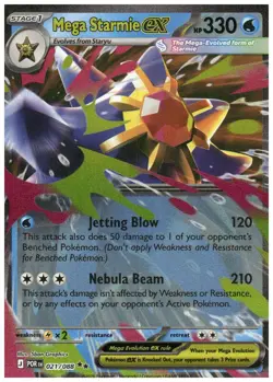 Pokemon Mega Starmie Ex 21/88 Ultra Rare Perfect Order Mint Condition Pack Fresh - Image 1