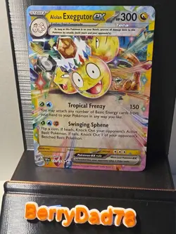 Alolan Exeggutor EX 133/191SV08: Surging Sparks Holo Pokemon TCG NM - Image 1