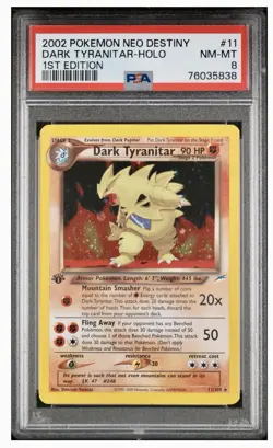 Pokemon Neo Destiny 1st Dark Tyranitar Holo First Edition 1999-2000 NM 🦖 🔥 - Image 1