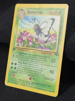 Pokemon TCG Butterfree Jungle 33/64 Uncommon 1st Edition MP - Image 2
