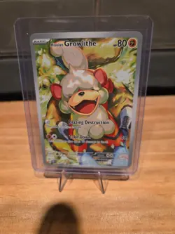 Pokemon TCG Hisuian Growlithe Twilight Masquerade IR 181/167 - Image 1