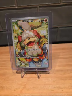 Pokemon TCG Hisuian Growlithe Twilight Masquerade IR 181/167 - Image 3