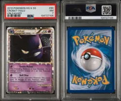 Pokemon TCG 2010 HG&SS Unleashed Crobat Prime 84/95 Holo - PSA 7 - Image 1