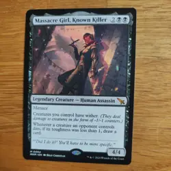 MTG MAGIC ~ MASSACRE GIRL, KNOWN KILLER ~ 0094 ~ PROMO ~ MYTHIC ~ NM - Image 1