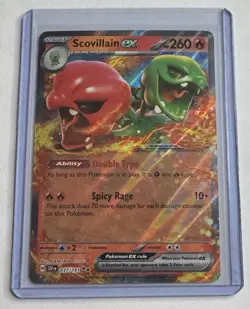 Scovillain ex 037/191 Sv08: Surging Sparks Double Rare Pokemon NM/M - Image 1