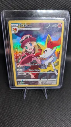 Pokemon Braixen Trainer Gallery Full Art Holo Silver Tempest TG01/TG30 90 HP Ca… - Image 1
