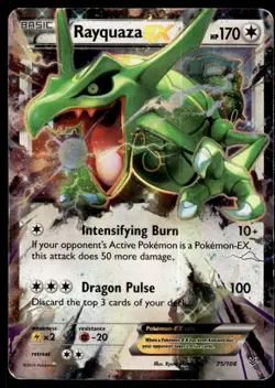 Pokemon TCG XY - Roaring Skies #75/108 Rayquaza EX (75) DMG - Image 1
