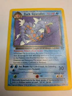 Dark Gyarados #25/82 - Pokemon Team Rocket Set - Unlimited Non Holo Rare - Image 1