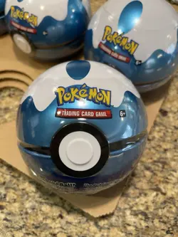 Pokemon Dive Ball Pokeball Tin H19 Sealed (S&M, XY Packs) - US Seller - Image 1