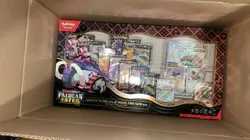 3x Pokemon TCG Paldean Fates Great Tusk Iron Treads Ex Premium Collection Box - Image 1