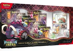 3x Pokemon TCG Paldean Fates Great Tusk Iron Treads Ex Premium Collection Box - Image 2