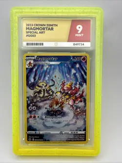 Magmortar Gg03/Gg70 Crown Zenith: Galarian Gallery Holo Pokemon Tcg Ace Graded 9 - Image 1