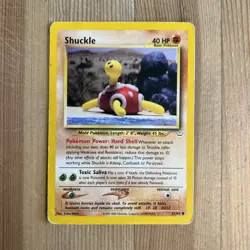 Shuckle 51/64 Common Pokemon Neo Revelation Unlimited WOTC HP 2001 - Image 1