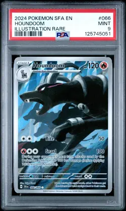 Houndoom 066/064 | Pokemon Sv: Shrouded Fable Holo PSA 9 - Image 1