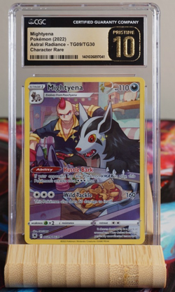 CGC 10 PRISTINE Mightyena TG09/TG30 Astral Radiance Holo Trainer Gallery Pokemon - Image 1