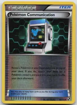 Pokemon Communication Uncommon Reverse Holo Black and White 99/114 NM - Image 1