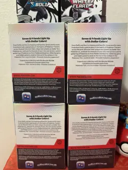 Lot Of 4 Pokemon Scarlet Violet Prismatic Evolutions Booster Bundle Sealed - Image 2