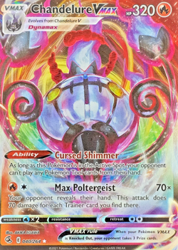 Pokemon TCG- Chandelure VMAX - 040/264 - Ultra Rare - Fusion Strike - NM/M - Image 1