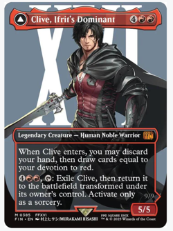 Clive, Ifrit's Dominant (Borderless) (0385) Final Fantasy Regular, NM, Fast Ship - Image 3