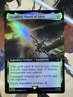 Excalibur, Sword of Eden MTG (Extended Art) Foil Assassin's Creed ACR NM R0169 - Image 1