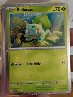 Pokemon TCG Bulbasaur 046 Promo Holo Bleed With Swirl 🍥 In The Bleed - Image 1