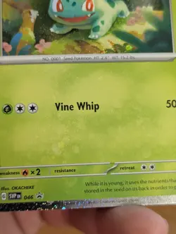 Pokemon TCG Bulbasaur 046 Promo Holo Bleed With Swirl 🍥 In The Bleed - Image 2