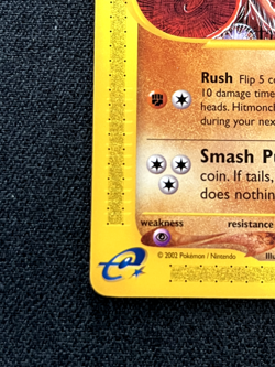 Pokemon TCG Hitmonchan 081/147 Aquapolis Regular Lightly Played - Image 2