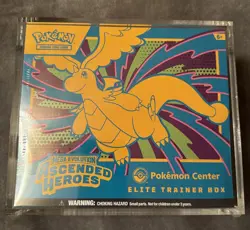 Pokemon Ascended Heroes Pokemon Center ETB NEW-MINT-SEALED With Acrylic Case - Image 1