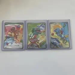 Pokemon 30th Year Anniversary First Illustration Kanto Starters Promo Card - Image 1